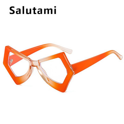 Jedinstvene nepravilne leptir mačkaste anti-plave svjetlosne naočale za žene Vintage modni patchwork okvir za računalne naočale Lady