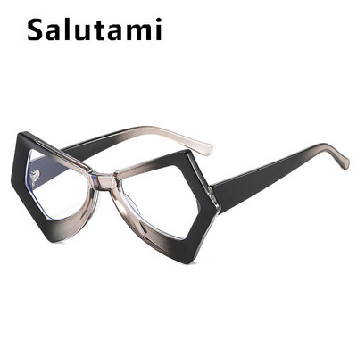 Jedinstvene nepravilne leptir mačkaste anti-plave svjetlosne naočale za žene Vintage modni patchwork okvir za računalne naočale Lady