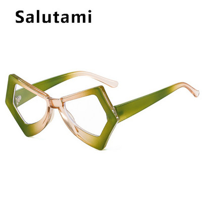 Jedinstvene nepravilne leptir mačkaste anti-plave svjetlosne naočale za žene Vintage modni patchwork okvir za računalne naočale Lady