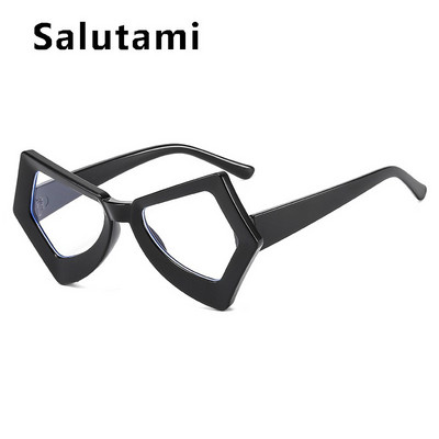 Jedinstvene nepravilne leptir mačkaste anti-plave svjetlosne naočale za žene Vintage modni patchwork okvir za računalne naočale Lady