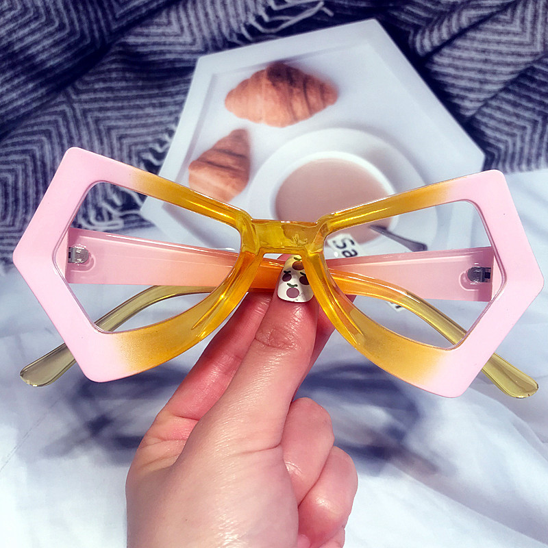 Jedinstvene nepravilne leptir mačkaste anti-plave svjetlosne naočale za žene Vintage modni patchwork okvir za računalne naočale Lady