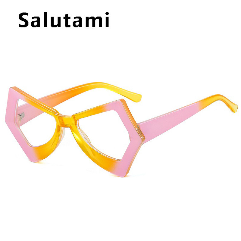 Jedinstvene nepravilne leptir mačkaste anti-plave svjetlosne naočale za žene Vintage modni patchwork okvir za računalne naočale Lady