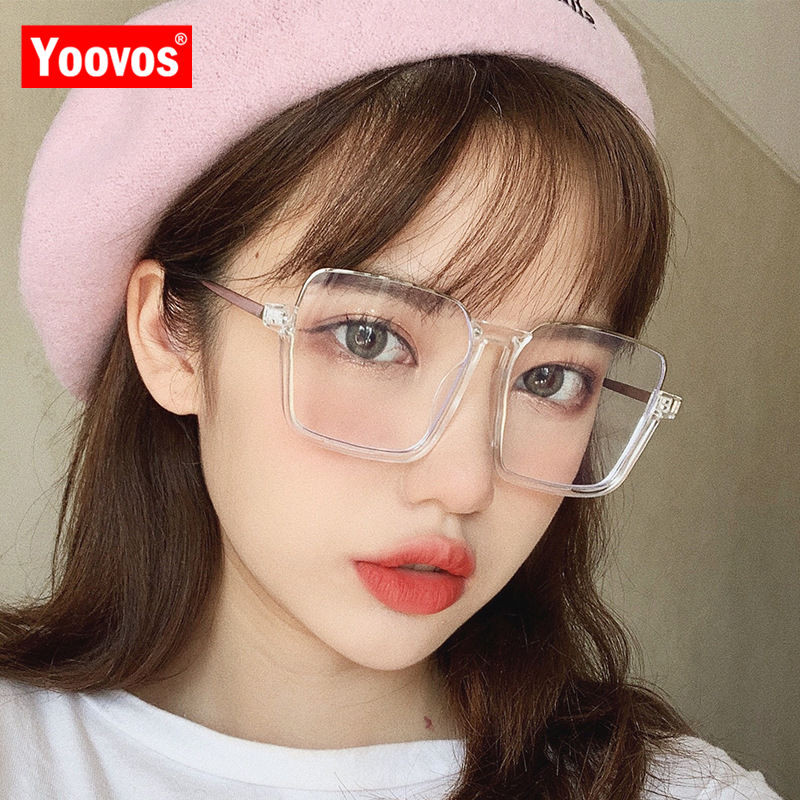 Yoovos retro okviri za naočale Ženske prevelike naočale za žene Anti Blue Light Naočale Optika Brand Designer Okviri za naočale Wome