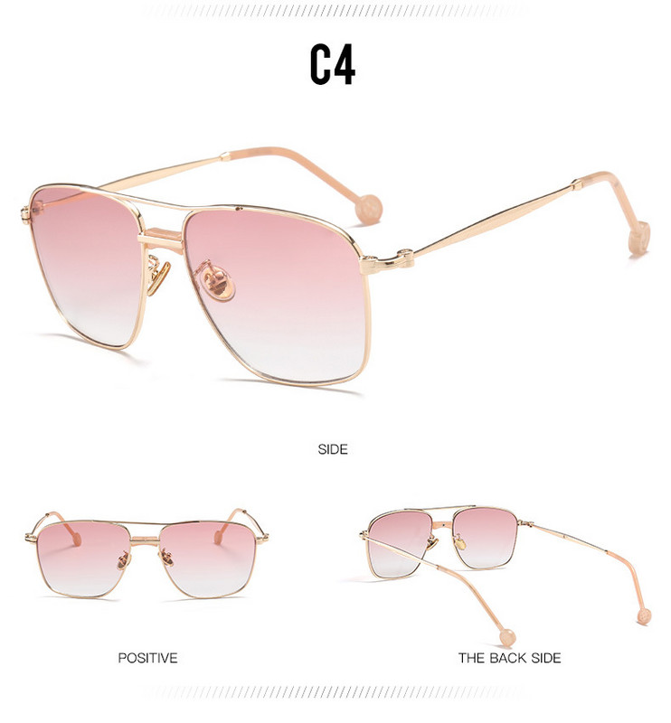 JackJad New Fashion Square Aviation Style Akiniai nuo saulės Vyrai Moterys Cool Tont Ocean Objektyvai Prekės ženklo Dizainas Akiniai nuo saulės Oculos De Sol 17038