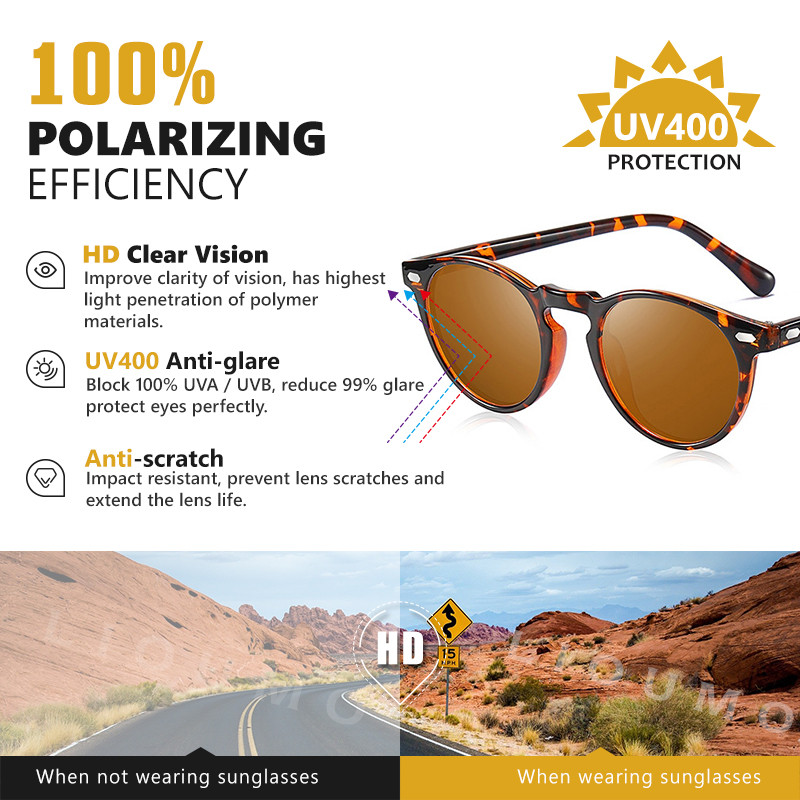 Okrugle sunčane naočale marke LIOUMO za žene Klasične ultralake TR90 dizajn polarizirane naočale za vožnju Muške retro naočale oculos de sol