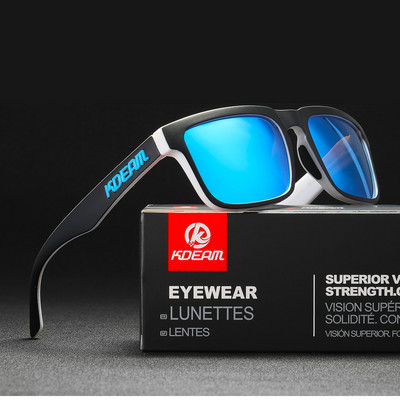 Fashion Square Napszemüveg Polarizált Férfi Sport Árnyékolók Cool Mirror Lens Light Wight Női vezetőszemüveg ingyenes dobozzal