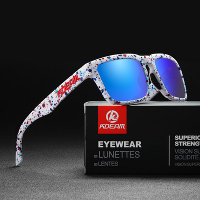 Fashion Square Napszemüveg Polarizált Férfi Sport Árnyékolók Cool Mirror Lens Light Wight Női vezetőszemüveg ingyenes dobozzal