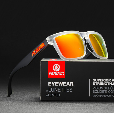 Fashion Square Napszemüveg Polarizált Férfi Sport Árnyékolók Cool Mirror Lens Light Wight Női vezetőszemüveg ingyenes dobozzal