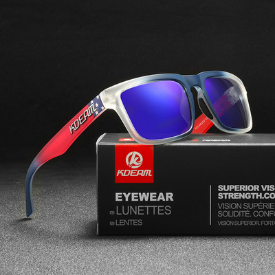 Fashion Square Napszemüveg Polarizált Férfi Sport Árnyékolók Cool Mirror Lens Light Wight Női vezetőszemüveg ingyenes dobozzal