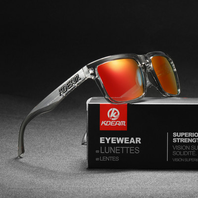 Fashion Square Napszemüveg Polarizált Férfi Sport Árnyékolók Cool Mirror Lens Light Wight Női vezetőszemüveg ingyenes dobozzal