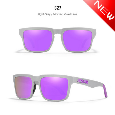 Fashion Square Napszemüveg Polarizált Férfi Sport Árnyékolók Cool Mirror Lens Light Wight Női vezetőszemüveg ingyenes dobozzal
