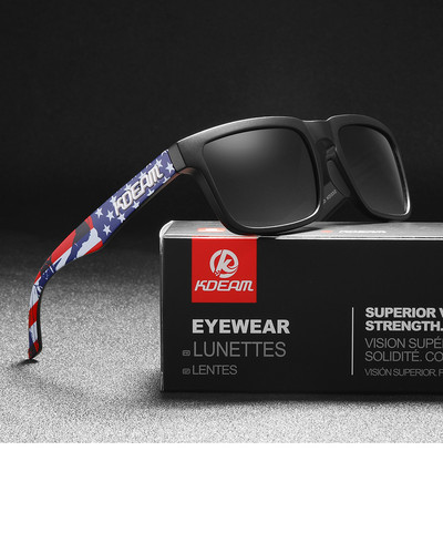 Fashion Square Napszemüveg Polarizált Férfi Sport Árnyékolók Cool Mirror Lens Light Wight Női vezetőszemüveg ingyenes dobozzal