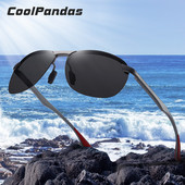 CoolPandas Retro aluminijske muške sunčane naočale Polarizirane robne marke Dizajn Temples Sunčane naočale UV400 sjenila Naočale za vožnju Oculos de sol