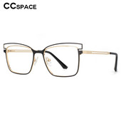 53788 Cele mai noi rame de ochelari optici din metal anti lumină albastră, ochelari de vedere pătrat pentru femei, ochelari de vedere la modă pentru computer