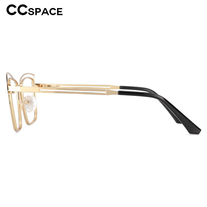 53788 Cele mai noi rame de ochelari optici din metal anti lumină albastră, ochelari de vedere pătrat pentru femei, ochelari de vedere la modă pentru computer