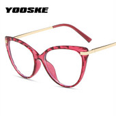 YOOSKE TR90 kačių akių akinių rėmeliai moteriški dideli skaidrūs optiniai rėmeliai prekės ženklo dizainerio madingi akiniai moterims