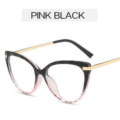 YOOSKE TR90 kačių akių akinių rėmeliai moteriški dideli skaidrūs optiniai rėmeliai prekės ženklo dizainerio madingi akiniai moterims