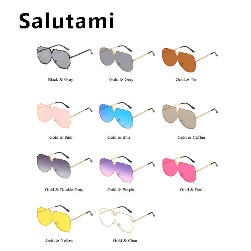 2022 Нови модни One Piece Shield слънчеви очила за жени Vintage Oversized Paw Sun Glasses Men Uv400 Hip Hop Punk Eyewear Black