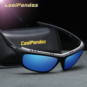 CoolPandas 2022 Madingi poliarizuoti akiniai nuo saulės Vyriški vairavimo šešėliai Sportas lauke vyrams Prekės ženklo dizainas Oculos lunette soleil homme