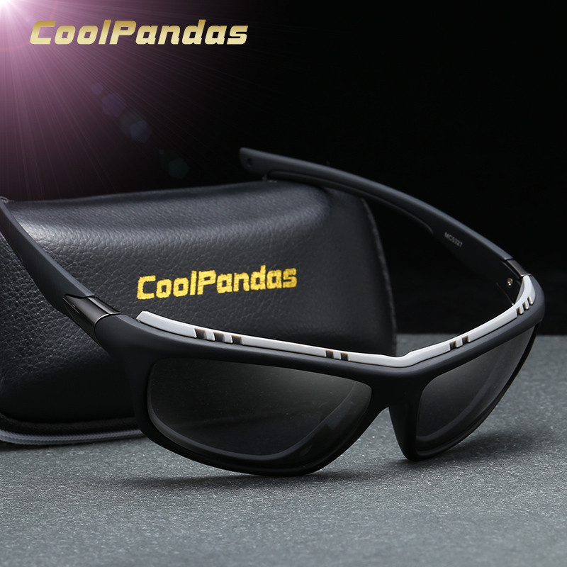 CoolPandas 2022 Madingi poliarizuoti akiniai nuo saulės Vyriški vairavimo šešėliai Sportas lauke vyrams Prekės ženklo dizainas Oculos lunette soleil homme