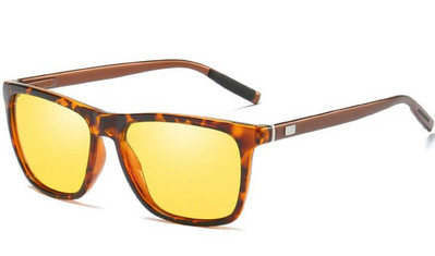 Anti-Glare Night Vision Naočale za vožnju automobila Polarizirane muške sunčane naočale Aluminijske magnezijske vintage dizajnerske naočale sa žutim lećama