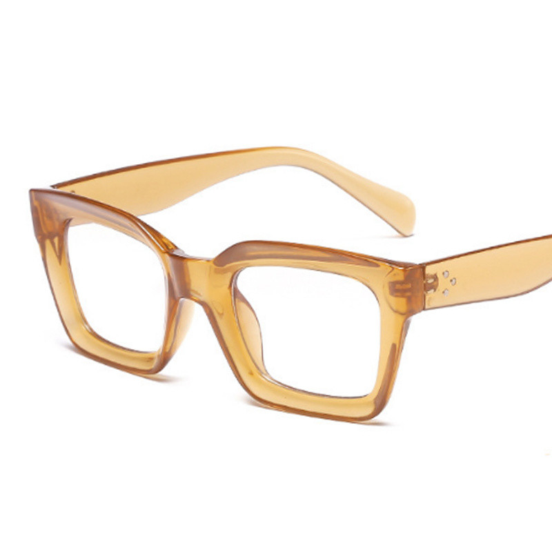 Retro akiniai moterims madingi kvadratiniai skaidrūs akiniai Prekės ženklo dizainerio senoviniai akiniai mažo rėmelio skaidrūs lęšiai Gafas