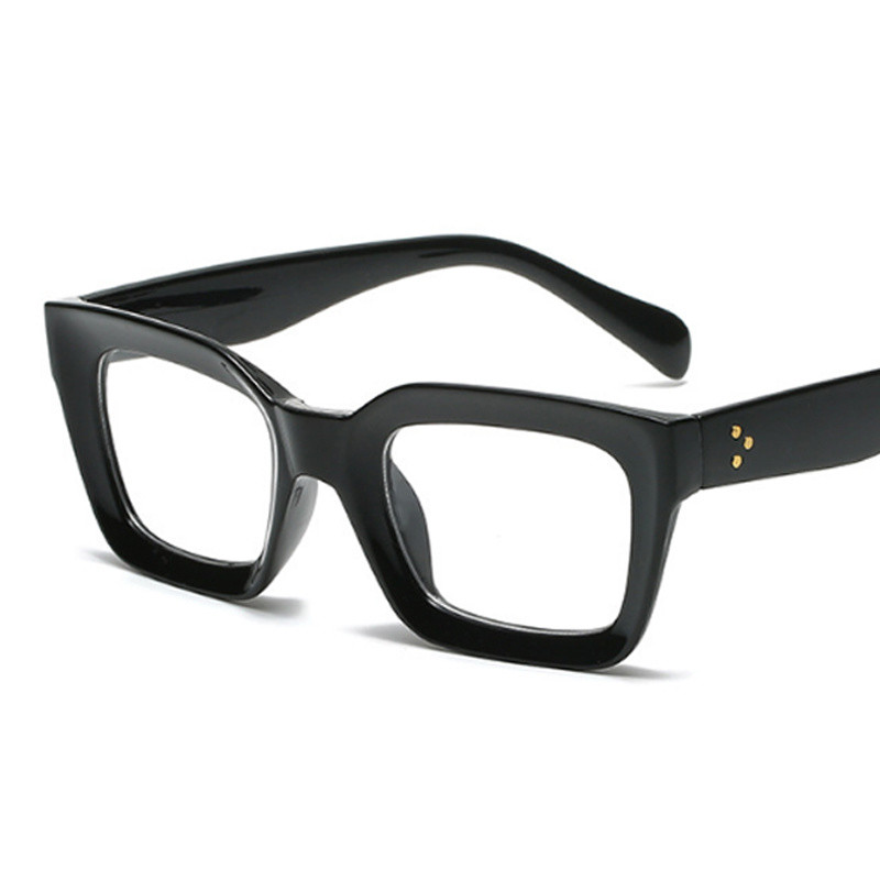 Retro akiniai moterims madingi kvadratiniai skaidrūs akiniai Prekės ženklo dizainerio senoviniai akiniai mažo rėmelio skaidrūs lęšiai Gafas
