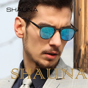 SHAUNA Retro Men Square Polarized Sunglasses Driving Shades Προστασία UV400