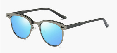 SHAUNA Retro muške četvrtaste polarizirane sunčane naočale za zaštitu od UV400 zaštite