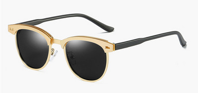 SHAUNA Retro muške četvrtaste polarizirane sunčane naočale za zaštitu od UV400 zaštite