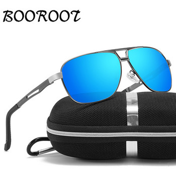 Ανδρικά γυαλιά ηλίου BOOROOT Polarized Vintage Pilot Γυαλιά ηλίου Αντιανακλαστικός σκελετός αλουμινίου UV400