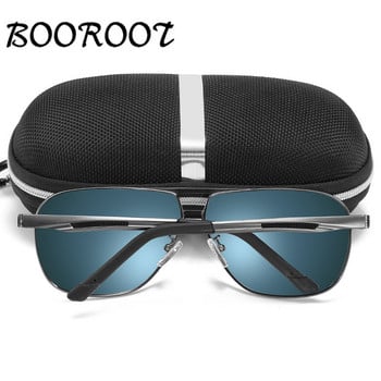 Ανδρικά γυαλιά ηλίου BOOROOT Polarized Vintage Pilot Γυαλιά ηλίου Αντιανακλαστικός σκελετός αλουμινίου UV400