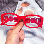 Novi modni okviri za naočale protiv plavog svjetla u boji slatkiša za žene Vintage mali četvrtasti crveni crni kompjuterski sjenila Ženske naočale