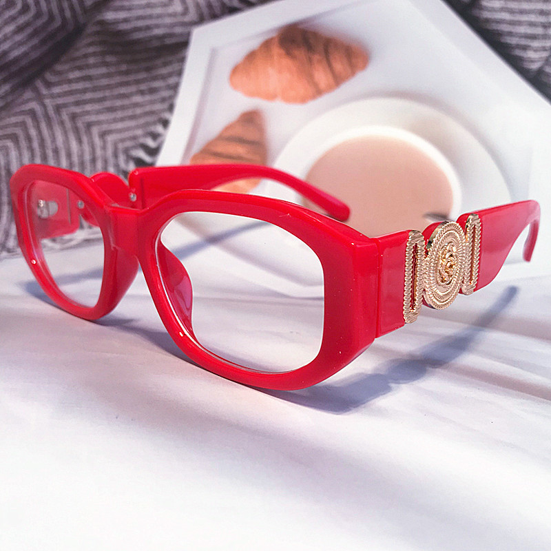 Novi modni okviri za naočale protiv plavog svjetla u boji slatkiša za žene Vintage mali četvrtasti crveni crni kompjuterski sjenila Ženske naočale