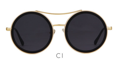 WHO CUTIE 2018 Crveno zelene okrugle sunčane naočale Ženske dizajnerske marke Metalni okvir Ženske sunčane naočale iz 90-ih Vintage retro sjenila Poklon 587