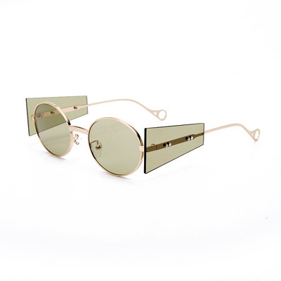 Okrugle vintage sunčane naočale Ženske 2020. Luksuzni brend Ovalne steampunk sunčane naočale Retro punk naočale Modne naočale sjenila UV400