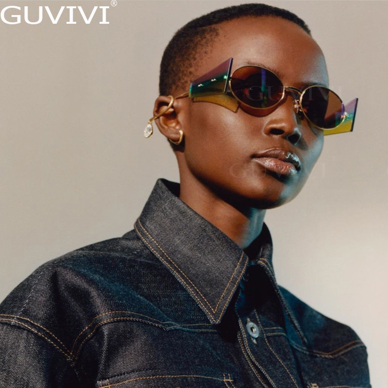 Okrugle vintage sunčane naočale Ženske 2020. Luksuzni brend Ovalne steampunk sunčane naočale Retro punk naočale Modne naočale sjenila UV400