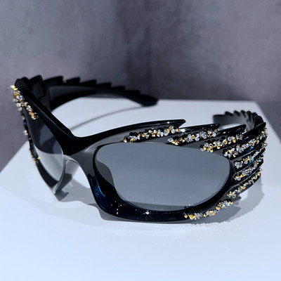 Suglasses Women 2023 Y2K Извънгабаритни луксозни маркови дизайнерски слънчеви очила за мъже Luxury Bilng Style Lentes De Sol Para Mujeres