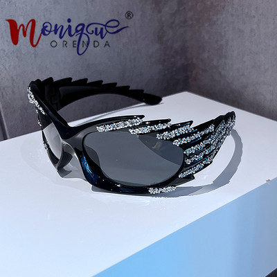 Suglasses Women 2023 Y2K Извънгабаритни луксозни маркови дизайнерски слънчеви очила за мъже Luxury Bilng Style Lentes De Sol Para Mujeres
