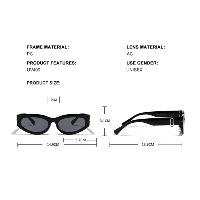 DDDLONG retro modne mačkaste sunčane naočale žene muške sunčane naočale klasične vintage UV400 vanjske naočale D289