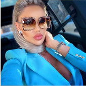 Polygon Cat Eye Луксозни слънчеви очила Мъже Жени Модни нюанси UV400 Ретро очила 50568