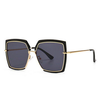 Polygon Cat Eye Луксозни слънчеви очила Мъже Жени Модни нюанси UV400 Ретро очила 50568