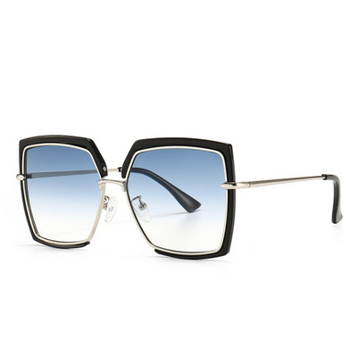 Polygon Cat Eye Луксозни слънчеви очила Мъже Жени Модни нюанси UV400 Ретро очила 50568