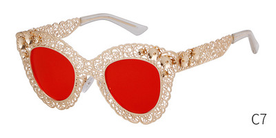 WHO CUTIE 2018. Luksuzne prevelike sunčane naočale s mačkastim okom Ženske dizajnerske marke Retro Vintage 80-ih Barokne Cateye sunčane naočale sjenila 670