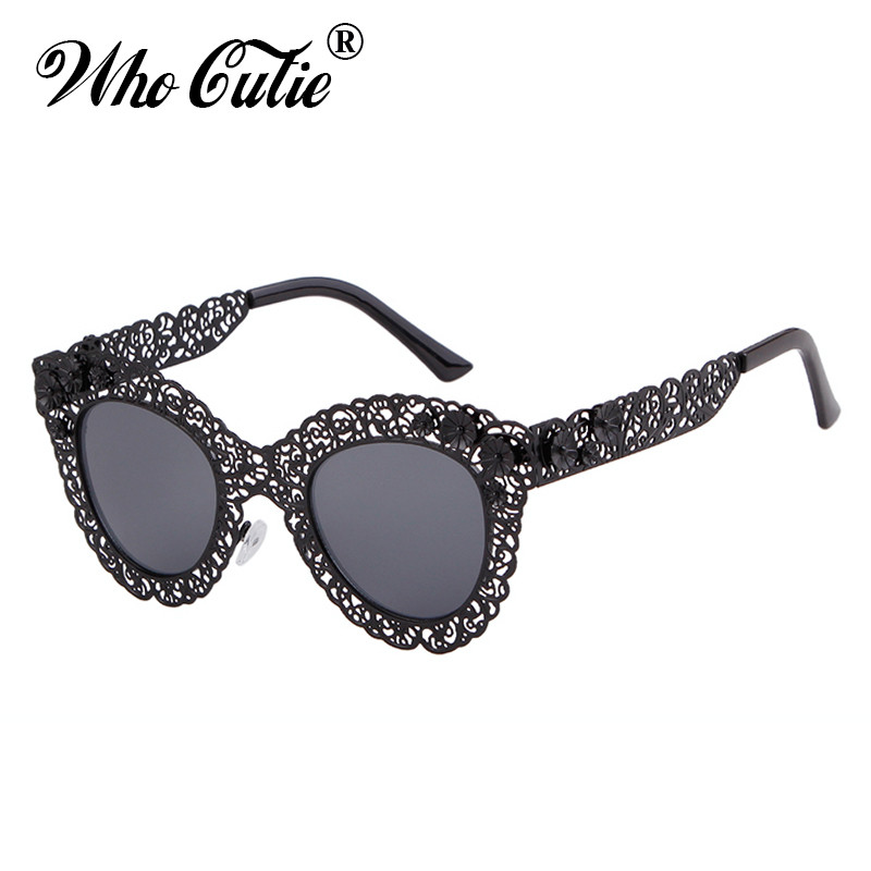 WHO CUTIE 2018. Luksuzne prevelike sunčane naočale s mačkastim okom Ženske dizajnerske marke Retro Vintage 80-ih Barokne Cateye sunčane naočale sjenila 670