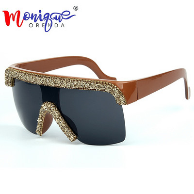 2019 Слънчеви очила мъже Vintage Cool style Goggle Sunglasses bling rhinestones слънчеви очила жени oculos de sol feminino uv400
