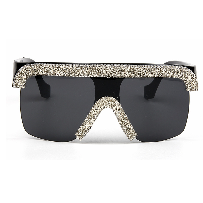 2019 Férfi napszemüveg Vintage Cool stílusú Goggle Napszemüveg bling strasszos napszemüveg női oculos de sol feminino uv400