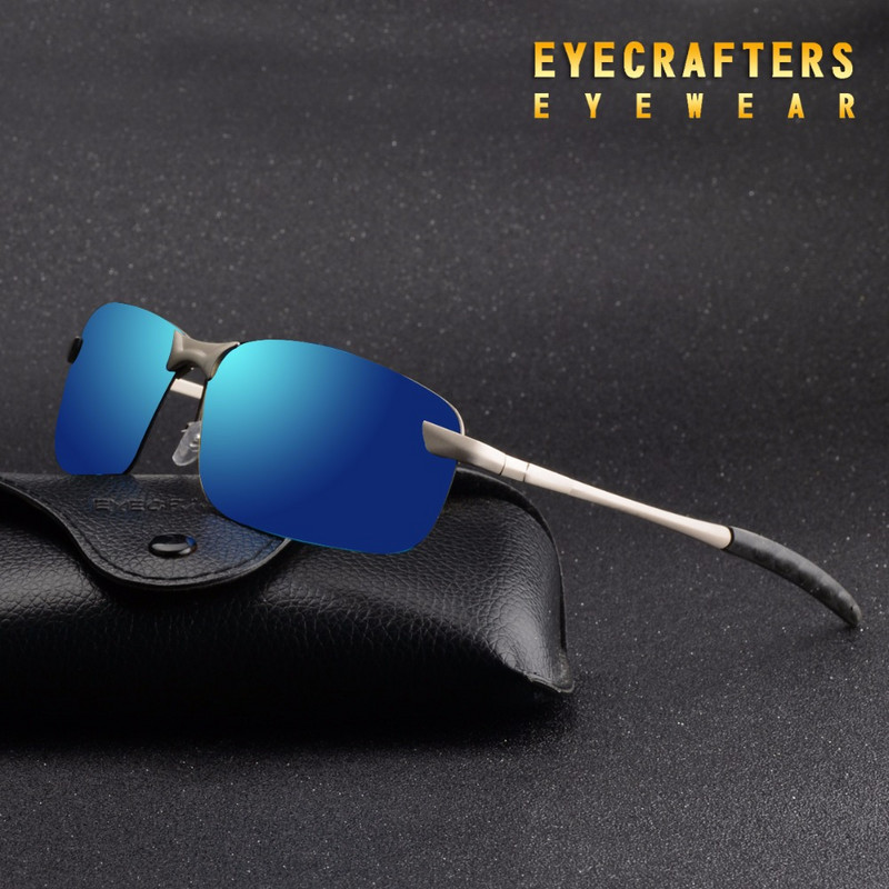 Narančaste muške UV400 polarizirane sunčane naočale za sportsku vožnju Sunčane naočale s ogledalom bez okvira Metalne naočale za naočale 3043DM