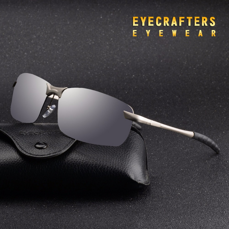 Narančaste muške UV400 polarizirane sunčane naočale za sportsku vožnju Sunčane naočale s ogledalom bez okvira Metalne naočale za naočale 3043DM