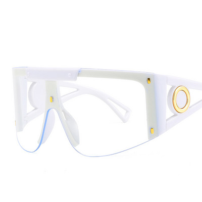 Ogroman štitnik s vizirom Maska Sunčane naočale Žene Muškarci Sunčane naočale otporne na vjetar Jednodijelne naočale s velikim okvirom Sjenila Sportske UV400 prozirne leće